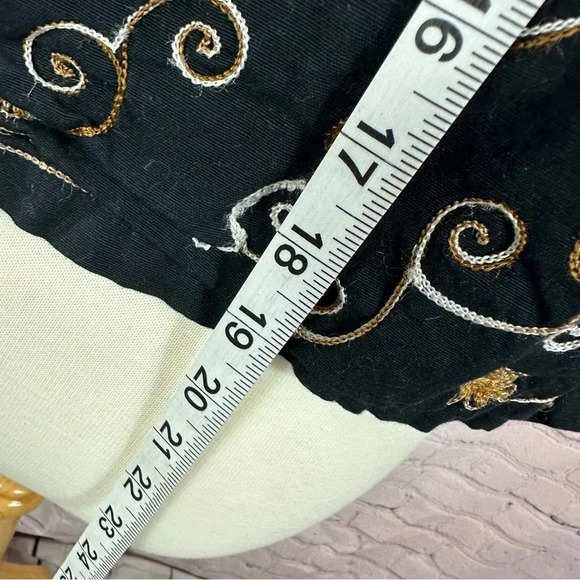 lifestyle fall vest with embroidery and cats cottagecore halloween fall sz large - Picture 4 of 8